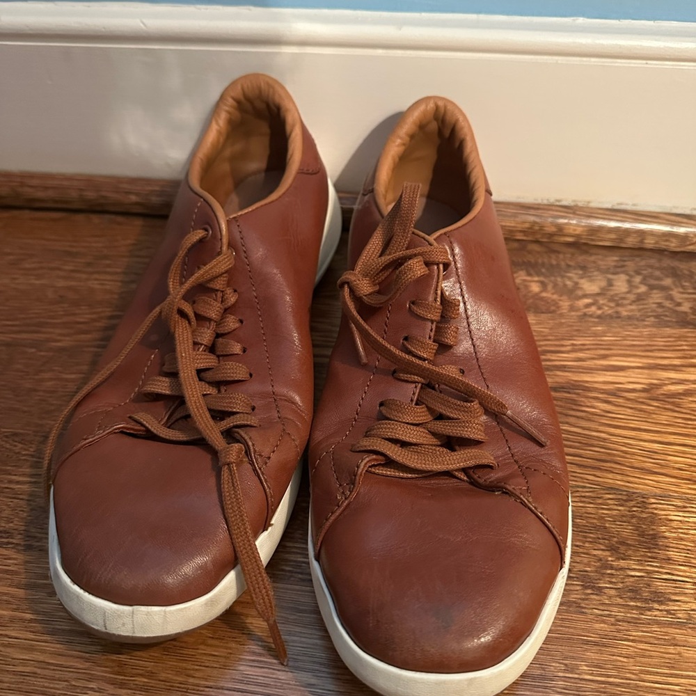 Men's Brown Leather Sneakers